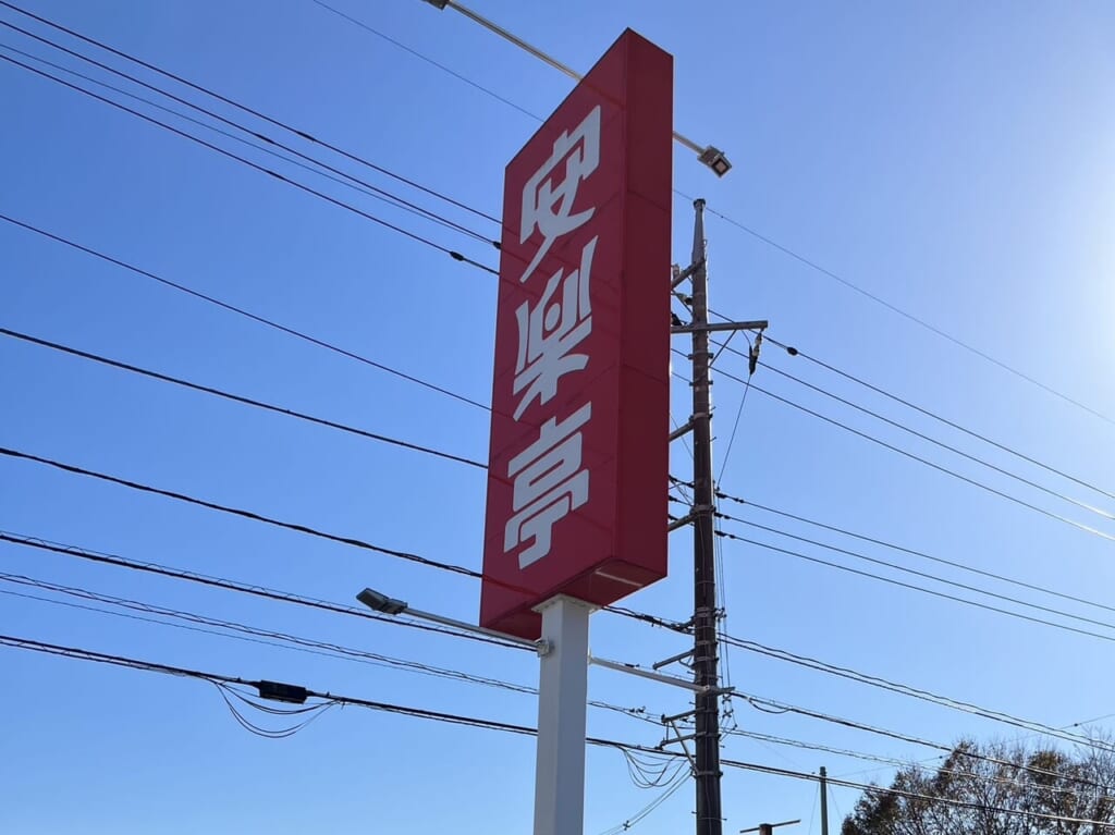 安楽亭看板