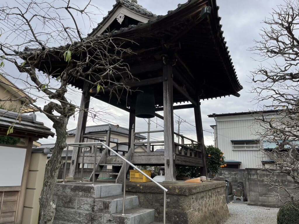 現聲寺の除夜の鐘つきが行われる鐘