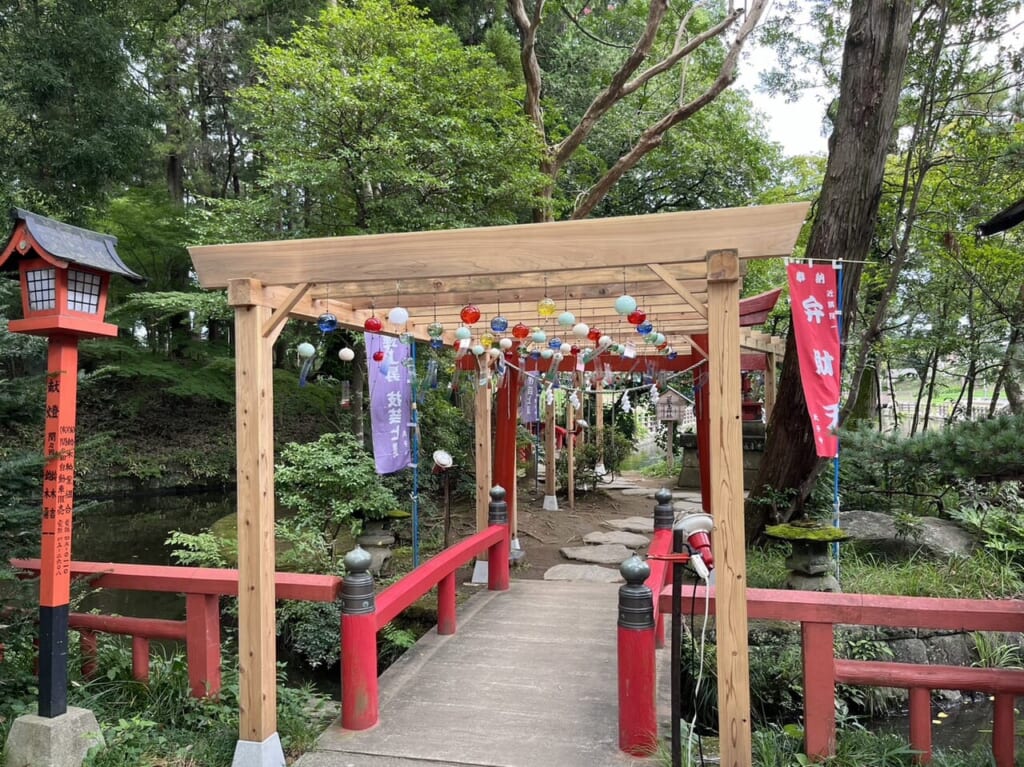 間々田八幡宮の風鈴まつり