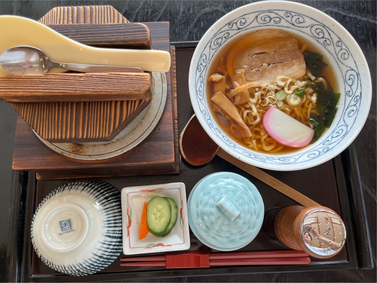 くぼ多、釜飯麺セット