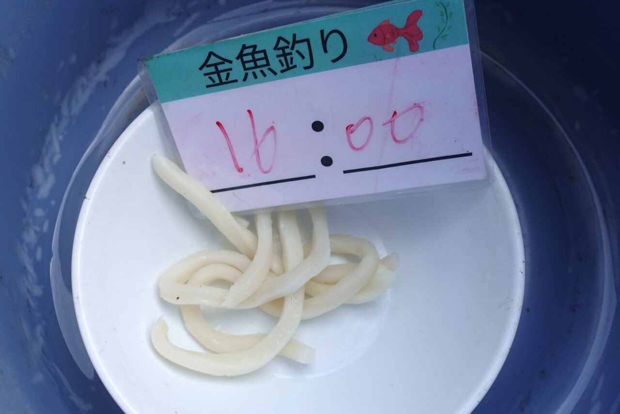 OyamaWaterPark遊水園の金魚釣りのえさ