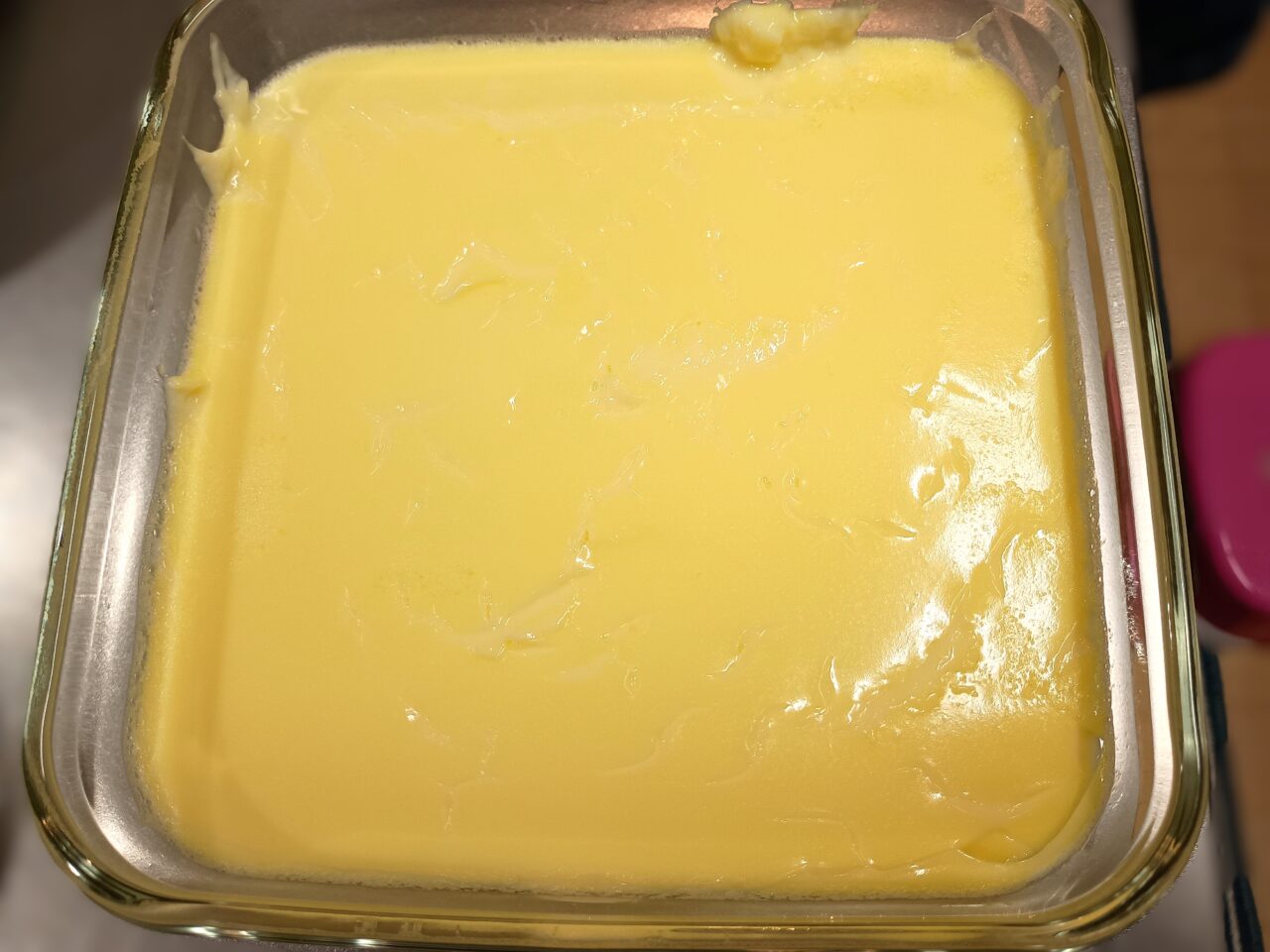 ダチョウの卵を使ったプリン
