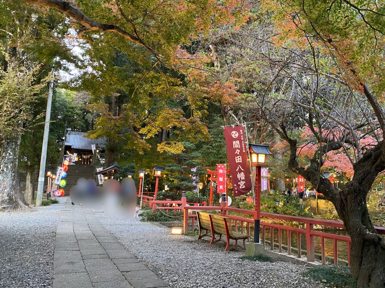 2025年間々田八幡宮「和傘飾り・和傘灯り」