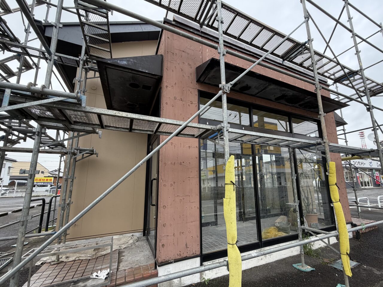 しんぱち食堂 栃木小山店の建設中の様子