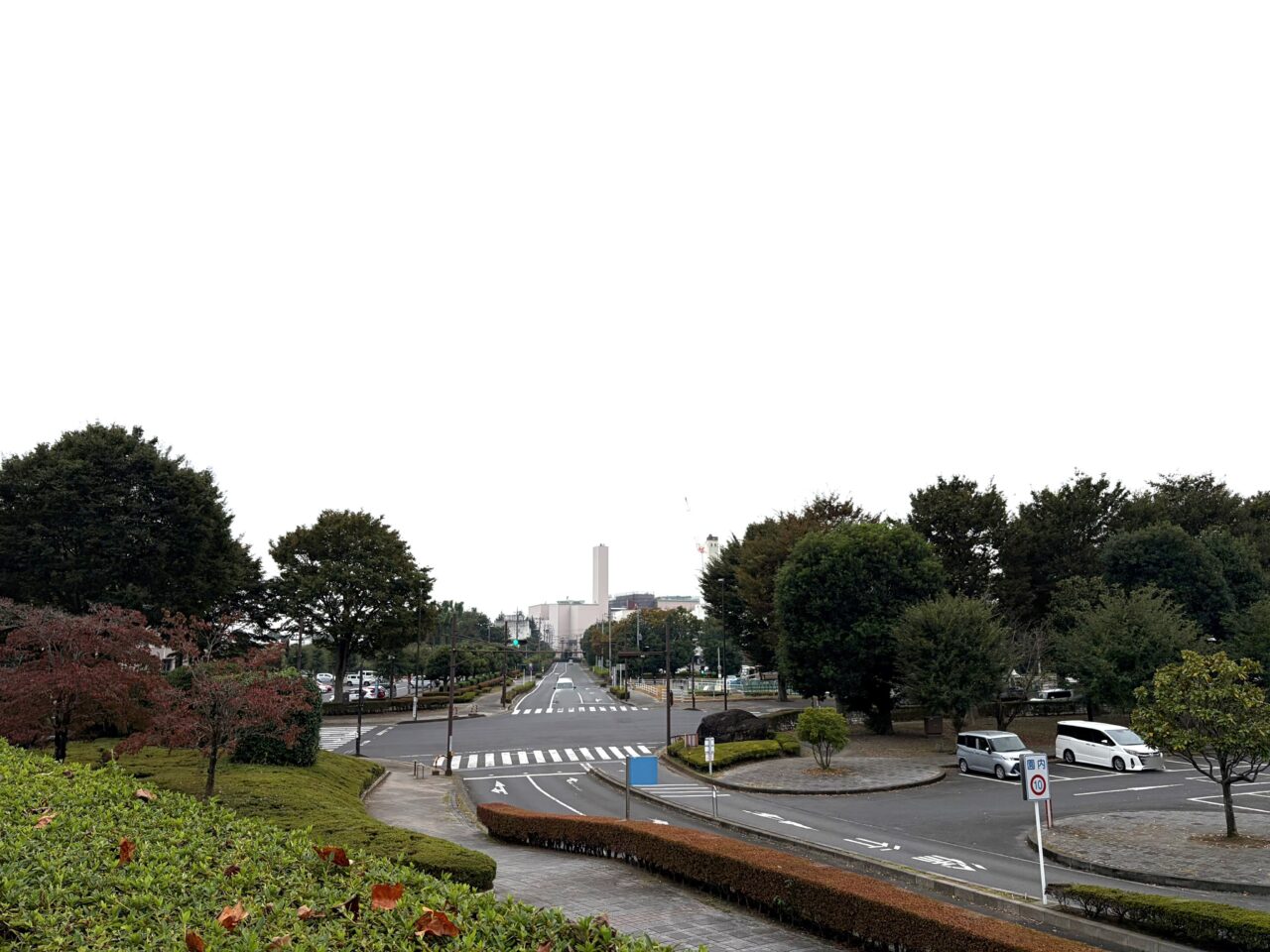 小山総合公園の入口周辺